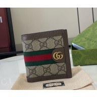 Gucci interior Ophidia wallet 732016 Beige and ebony GG Supreme canvas 2024