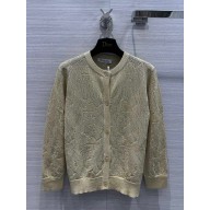 DIOR Gold-Tone Technical Mesh CARDIGAN 2023