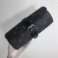 LOUIS VUITTON Monogram Eclipse Canvas 3 WATCH CASE M43385
