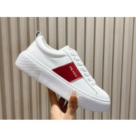 Prada leather women/Men Sneakers with enameled triangle 112313-2024