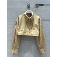 PRADA Cropped poplin jacket CORD 2024