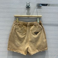 PRADA Cropped canvas jacket SHORTS 2024