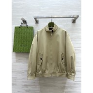 GUCCI BEIGE Cotton-drill bomber jacket 2025