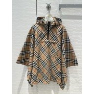 burberry check hooded poncho 01 2024 