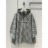burberry check hooded poncho 02 2024 