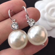 Simone Rocha Pearl and Crystal Short Earrings White 2018