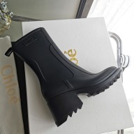 chloe black PVC betty rain boot 2021