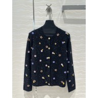 CHANEL Fantasy Cashmere & Silk Fur Black & Multicolor Jacket P78236 2024