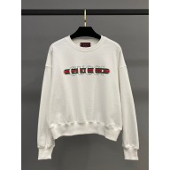 GUCCI WHITE Printed cotton jersey sweatshirt 2024
