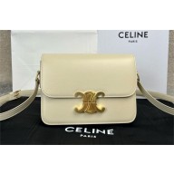 CELINE Classique Triomphe Bag in shiny calfskin BEIGE 2024