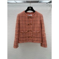 Chanel Wool & Alpaca Tweed Orange & Beige Jacket P77694 2024