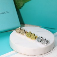 tiffany mini Heart Tag Stud Earrings