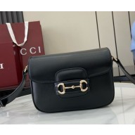 Gucci Horsebit 1955 Soft mini shoulder bag 815205 black leather 2024
