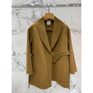 hermes cashmere long coat camel 2023