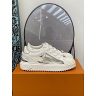 LOUIS VUITTON Time Out Trainers 1A9PZS silver