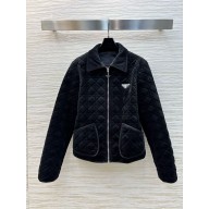 PRADA black velvet jacket 2024