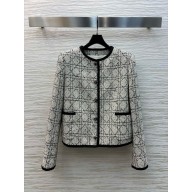 Dior Cannage Cropped Jacket beige/black 2024