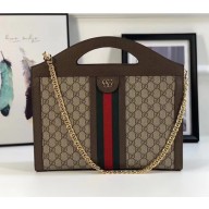 Gucci Ophidia GG Supreme Medium Top Handle Tote ‎512957 2018