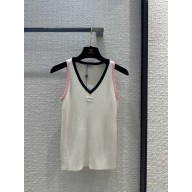 Chanel Mixed Fibers White,Black & pink TOP P76840 2024 