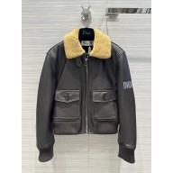 dior Brown Lambskin jacket 2023