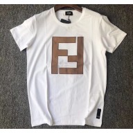 Fendi FF Logo Print T-shirt White 2018