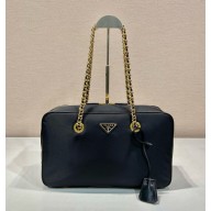 Prada Re-Nylon large shoulder bag 1BB114A black 2024 