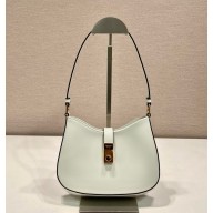 Prada Cleo leather shoulder bag 1BC169A white 2024