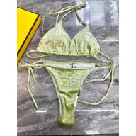 FENDI GREEN VELVET BIKINI 2023