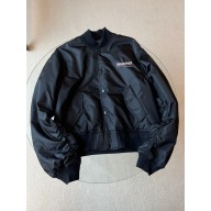 BALENCIAGA Political Campaign Varsity Jacket in Black 2023