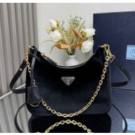 Prada Re-Edition velvet mini-bag 1BC204 black 2024