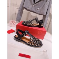 Valentino caged sandals black 2022