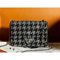 CHANEL Strass & Silver-Tone Metal Black & Silver Evening Bag AS4297 2024