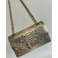 Chanel Python Medium Classic flap bag 1112 10 2024