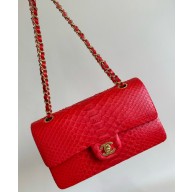 Chanel Python Medium Classic flap bag 1112 01 2024