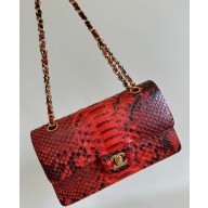 Chanel Python Medium Classic flap bag 1112 04 2024