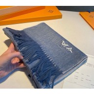 Louis Vuitton cashmere scarves blue 30*180cm 1214-2024