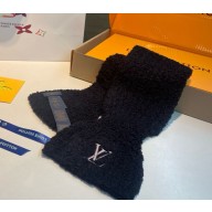 Louis Vuitton M90804 Only LV Mini Comfy Scarf  black 13 x 70 cm 2024