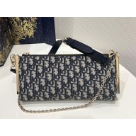 Dior Blue Oblique Jacquard club bag 2023