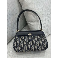 dior medium key bag in Blue Dior Oblique Jacquard 2023