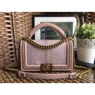 Chanel Chain Boy Flap Medium Bag In Python 08 2024