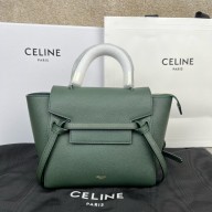 Celine  Nano Belt bag in grained calfskin green 03 2024