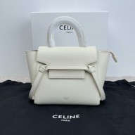 Celine  Nano Belt bag in grained calfskin white 2024