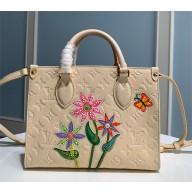 LV x YK OnTheGo PM TOTE BAG M21732 white 2023