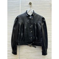 chanel black lambskin jacket P77607 2024 