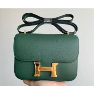 Hermes Constance 18 Bag in original Epsom Leather vert cypres with gold hardware (handmade)