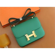 Hermes Constance 18 Bag in original Epsom Leather vert vertigo with gold hardware (handmade)