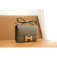 Hermes Constance 18 Bag in MYSORE leather etoupe with gold hardware(HANDMADE)