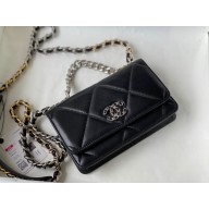 chanel woc bag ap0957 black with silver hardware