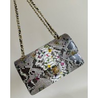 Chanel Python Medium Classic flap bag 1112 13 2024