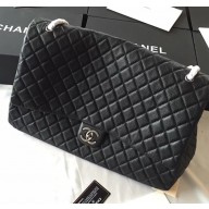 Chanel Original Leather Flap Shoulder Bag Black